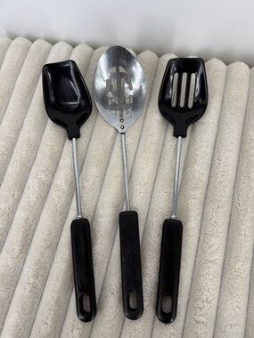 Vintage Black Kitchen Utensil Set - 3 Piece